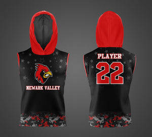 NV Youth Basketball 2023 Sleeveless Hooded Tee Black