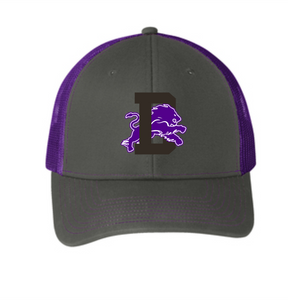 Dryden Football 2023 Trucker Hat Grey/Purple