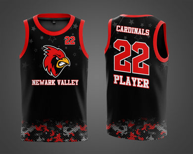 NV Youth Basketball 2023 Player Jersey Replica- NOT REVERSIBLE- BLACK