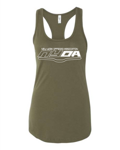 NYOA Ladies Racerback Tank Military Green