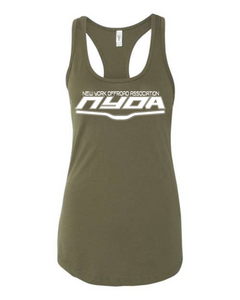 NYOA Ladies Tank-Military Green