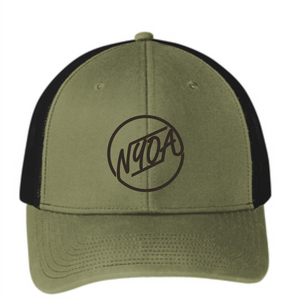 NYOA Port Authority® Snapback Trucker Cap Olive/Black