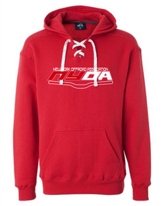 NYOA Lace Hoodie Red