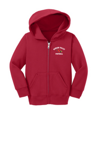 TODDLER SIZE ZIP HOODIE RED