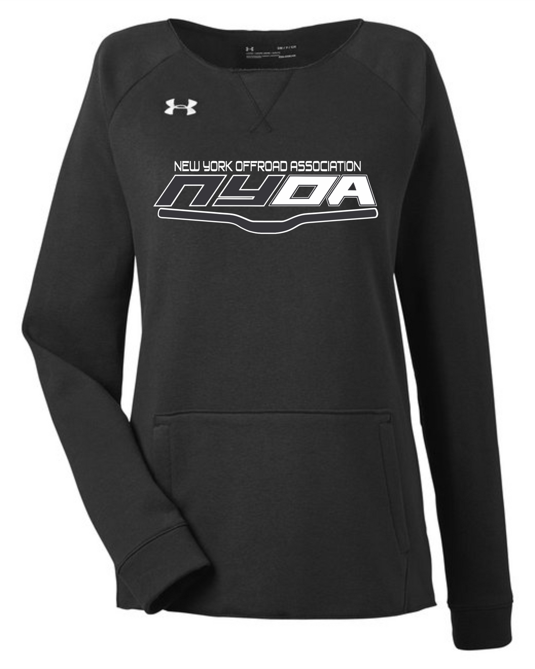 NYOA Under Armour Ladies Hustle Fleeve Crewneck Black