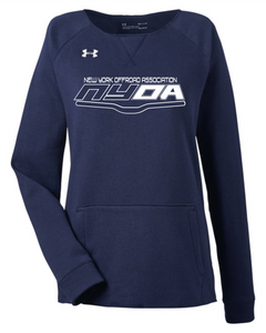 NYOA Under Armour Ladies Hustle Fleeve Crewneck Navy