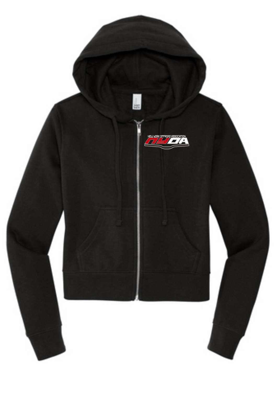 Ladies Fleece Zip Hoodie Embroidered